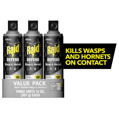 Wasp & Hornet Killer 33, Outdoor Flying Insect Spray, 14 Oz, 3 Count