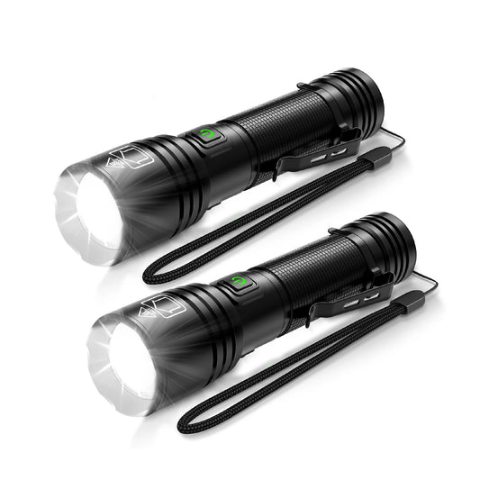 20000 Lumens Compact LED Flashlights 2 Pack