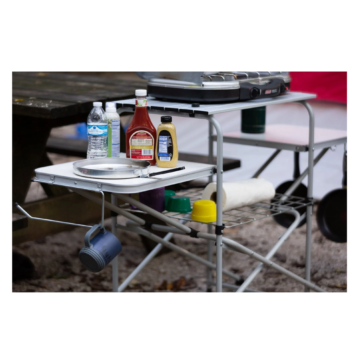 Ozark Trail Cooking Stand with Three Table Tops