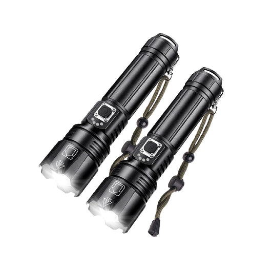 10000 Lumens LED Flashlight 5 Modes 2 Pack