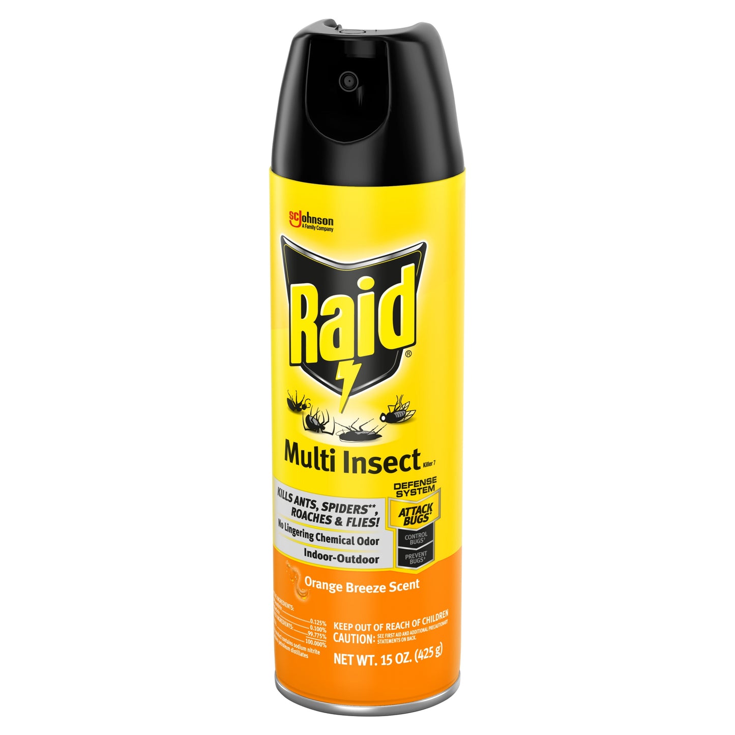 Multi Insect Killer 7, Bug Killer Spray, Orange Breeze Scent, 15 Oz