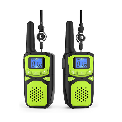 Portable Adult Two-Way Walkie Talkie 2 Pack Green