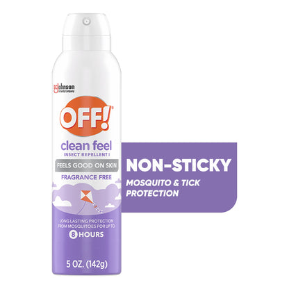 Clean Feel 20% Picaridin Insect Repellent I Aerosol, Fragrance Free, Stocking Stuffers, 5 Oz