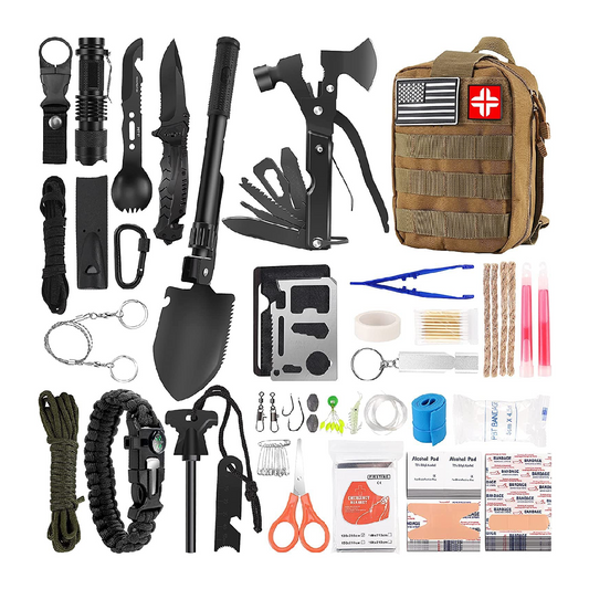 Professional Survival Kit and First Aid Kit 142 Pieces