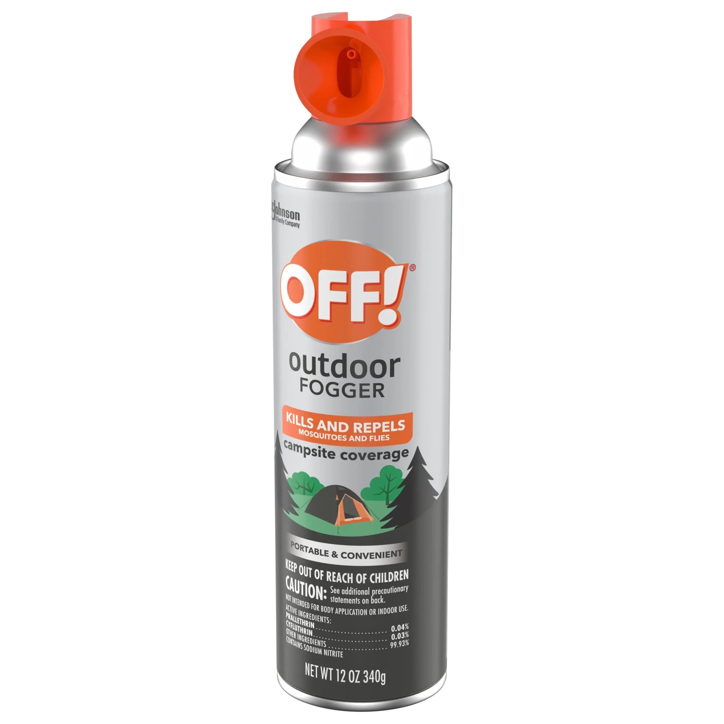 Outdoor Mosquito Fogger, Campsite Insecticide with up to 6 Hours of Protection, 12 Oz