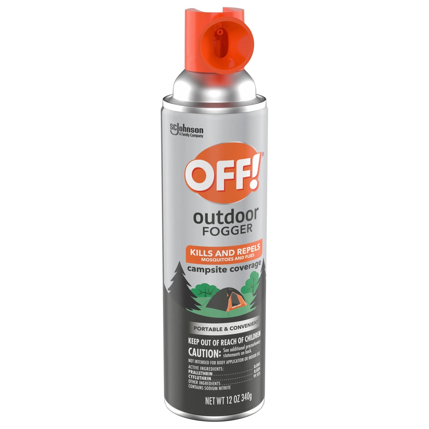 Outdoor Mosquito Fogger, Campsite Insecticide with up to 6 Hours of Protection, 12 Oz