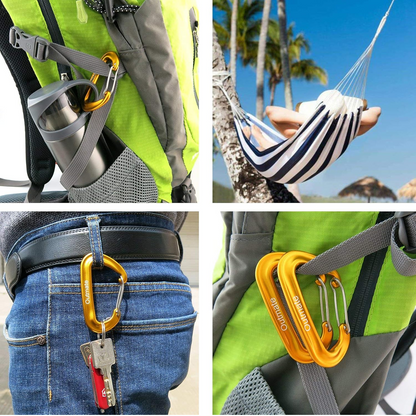 12Kn Outmate Heavy-Duty Carabiner Clips 2 Pieces