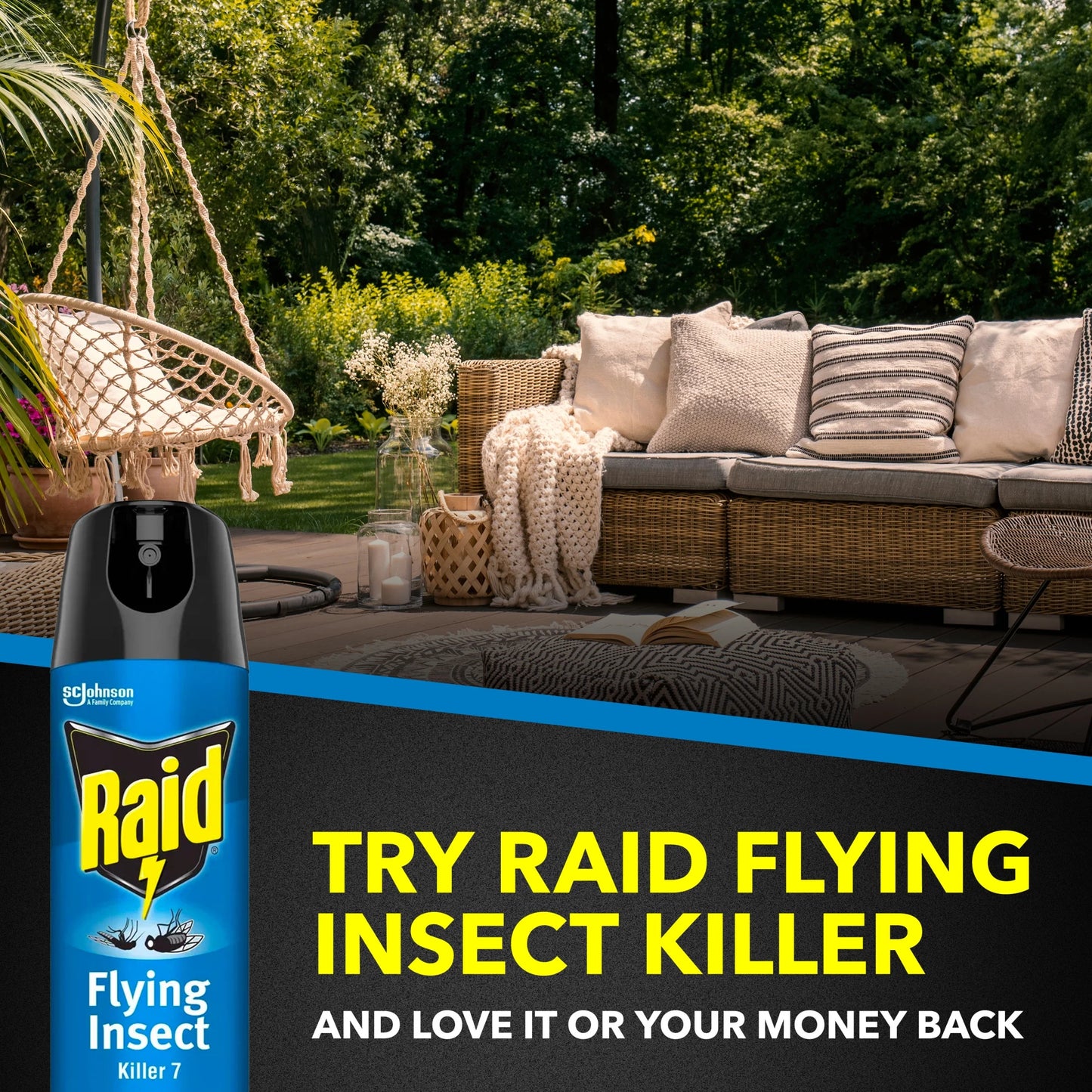 Flying Insect Killer Bug Spray 7, Get Rid of Flies & Other Bugs Indoors & Out, 15 Oz, 2 Count