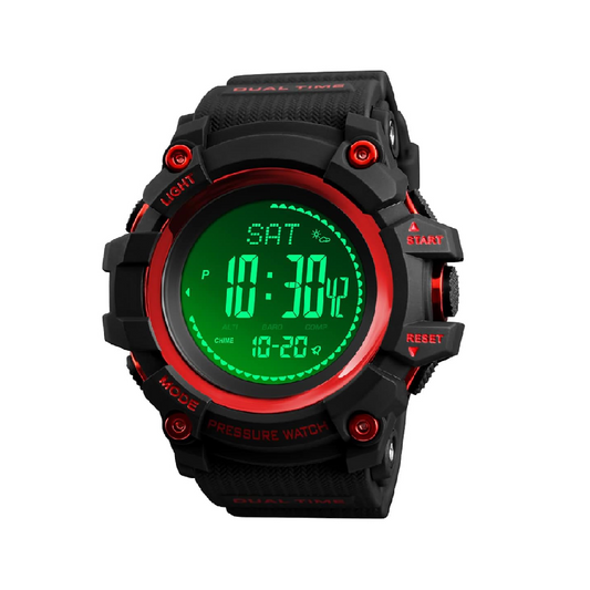 Waterproof Outdoors Sport Digital Watch Red