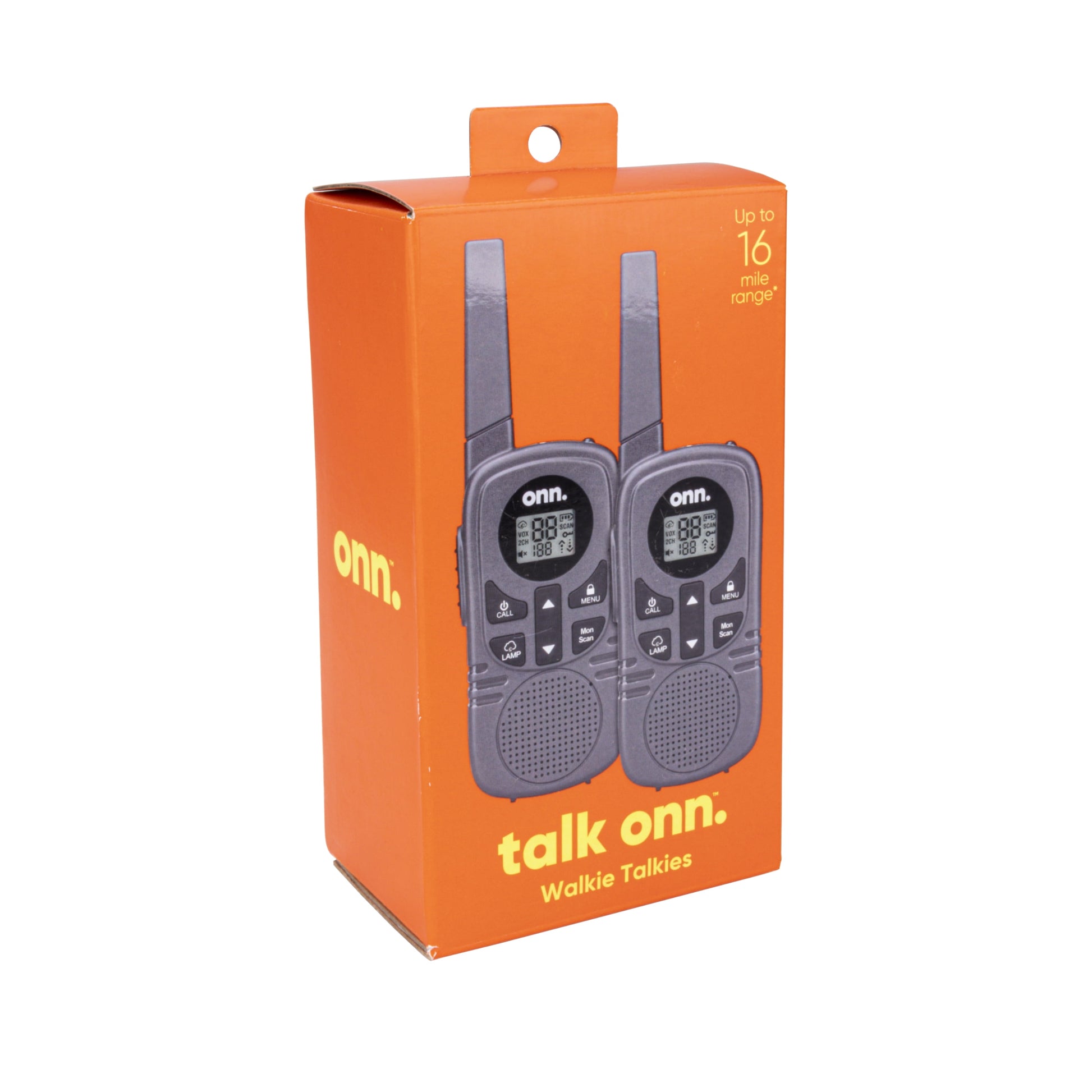 16 Miles Walkie Talkies 2 Pack with Two Way Radios, LED Light, 121 Privacy Channels