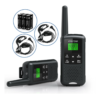 GoCom Long Range Two Way Radio Rechargeable 2 Pack