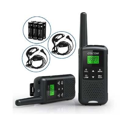 GoCom Long Range Two Way Radio Rechargeable 2 Pack