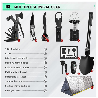 Survival First Aid Kit 171 Pieces