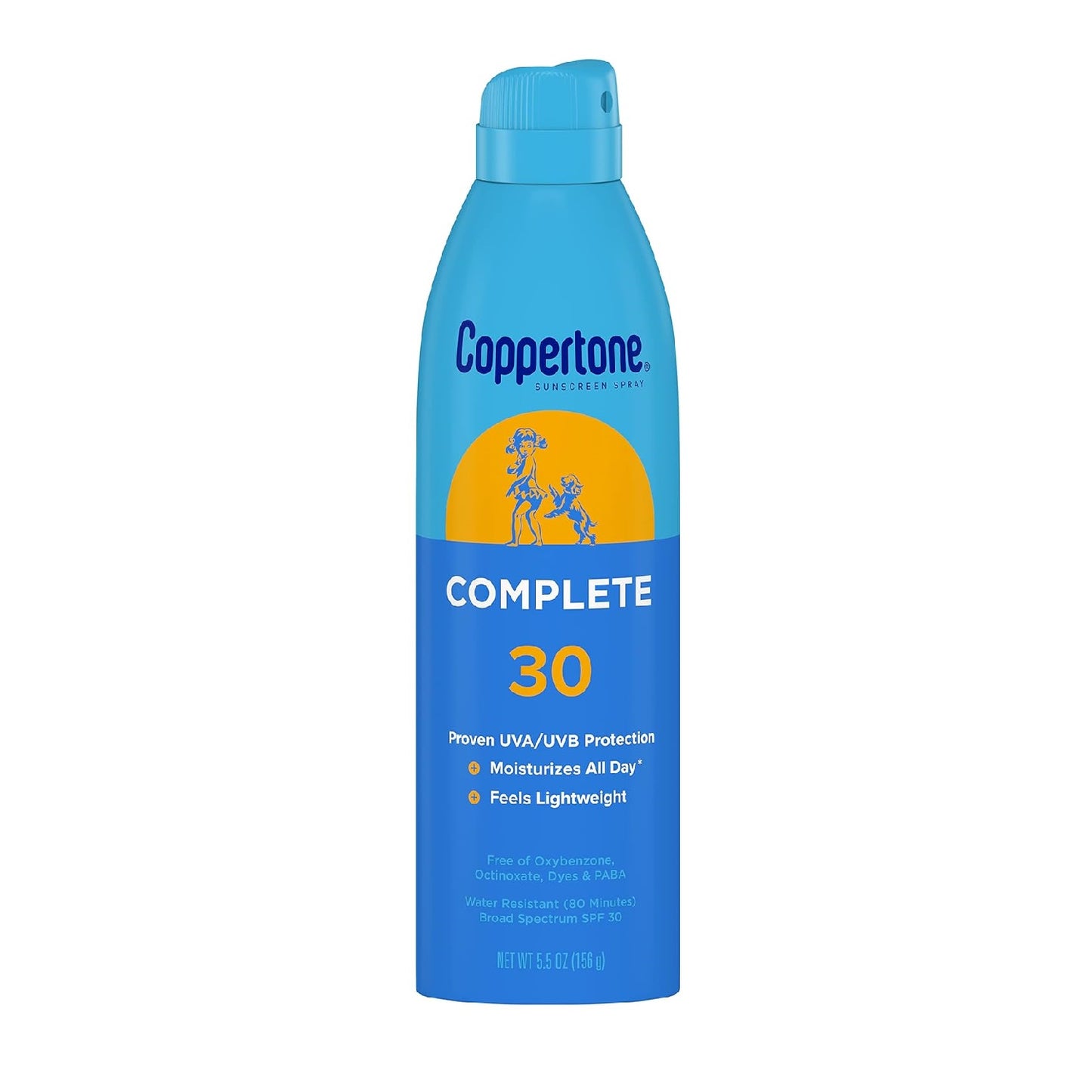 Coppertone Complete SPF 30 Sunscreen Spray 5.5 Oz Pack of 3