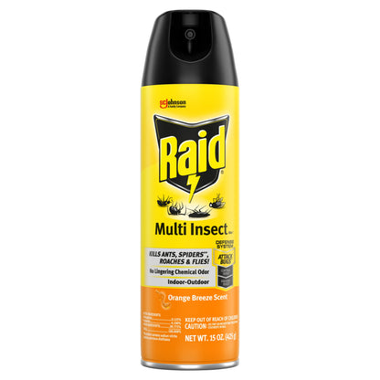 Multi Insect Killer 7, Bug Killer Spray, Orange Breeze Scent, 15 Oz