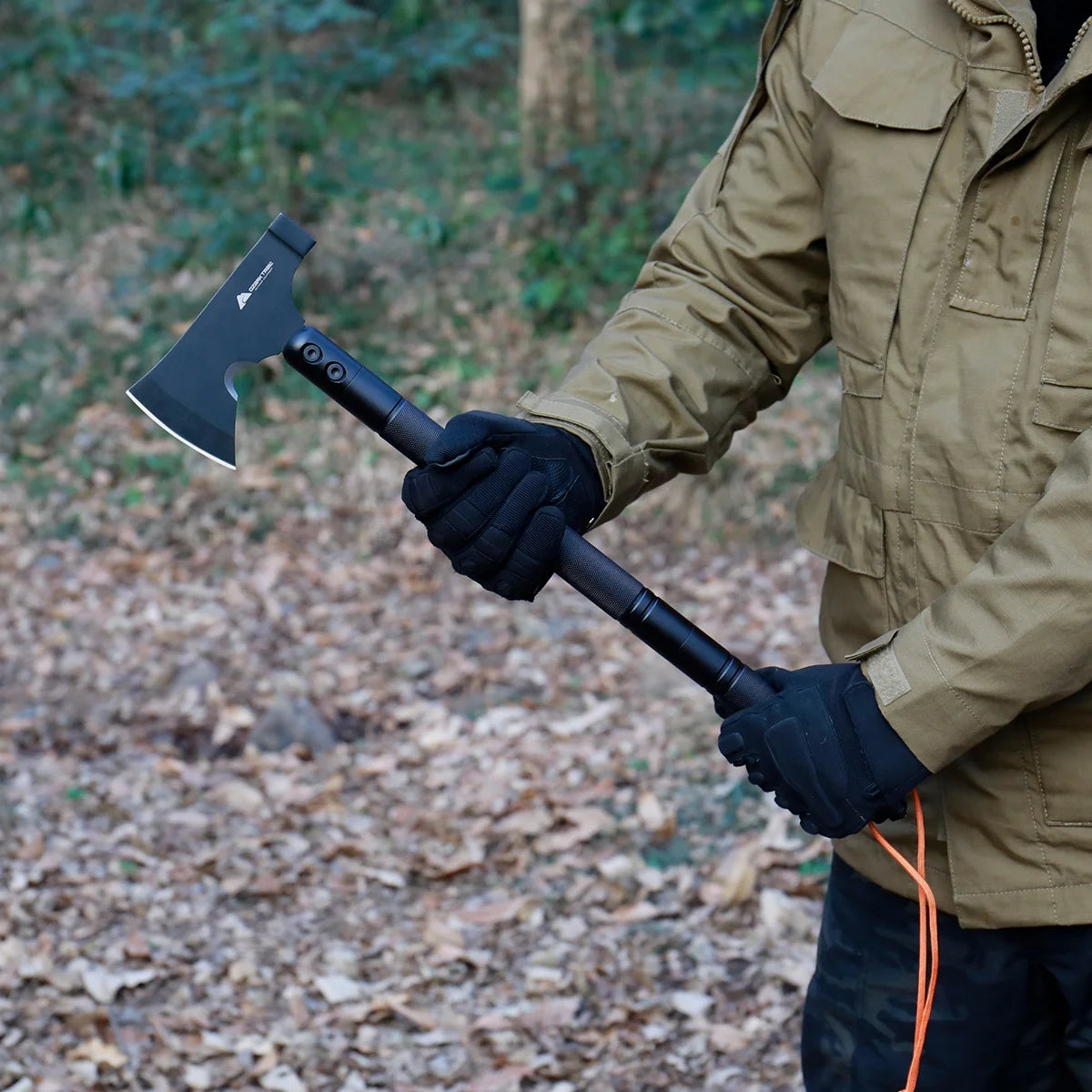 15.35 Inch 30-In-1 Survival Kit, Aluminum Handle Folding Shovel with Hard Carrying Case