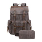 Genuine Leather Backpack Grey