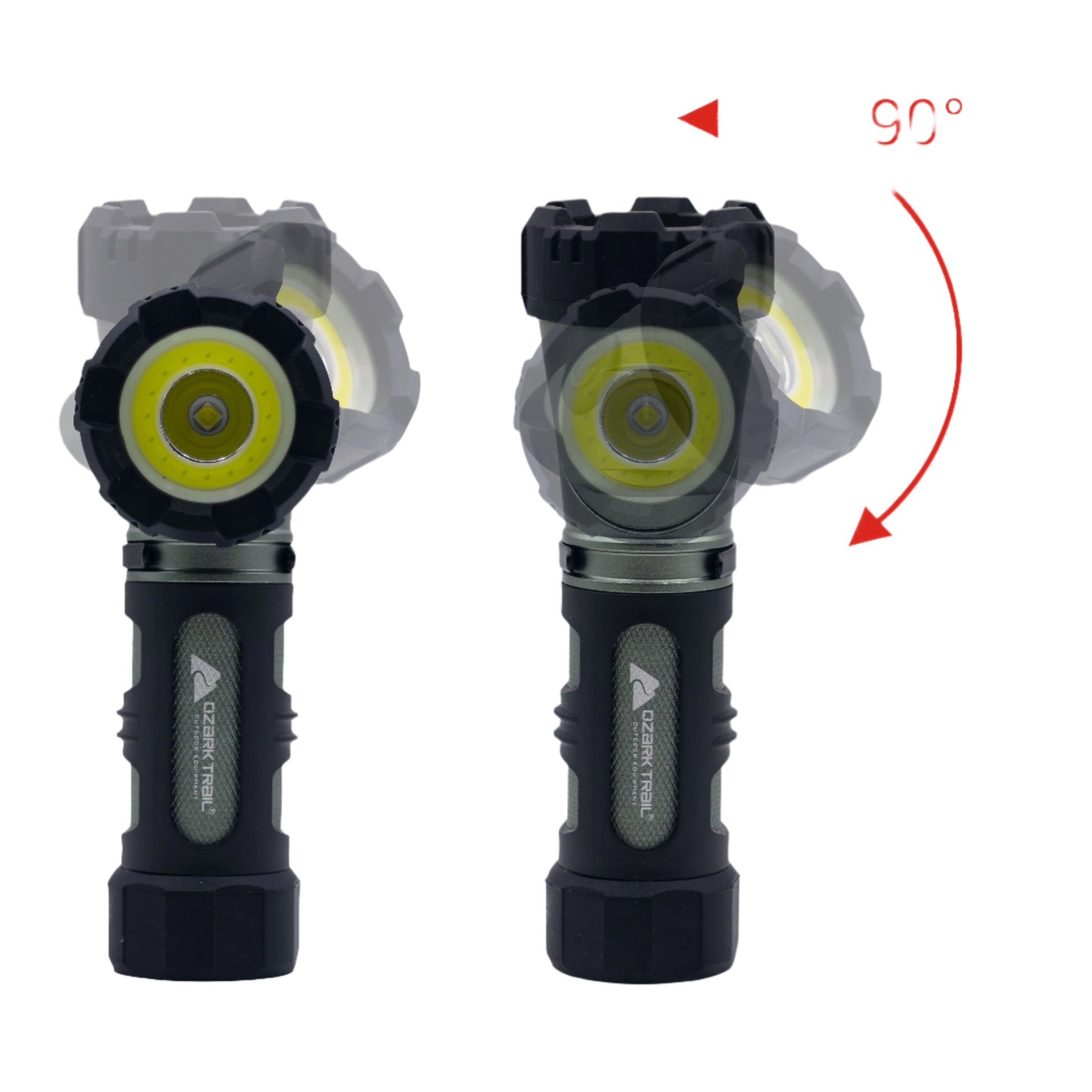 LED Swivel Flashlight, 450 Lumens,3*Aaa Batteries, 133G