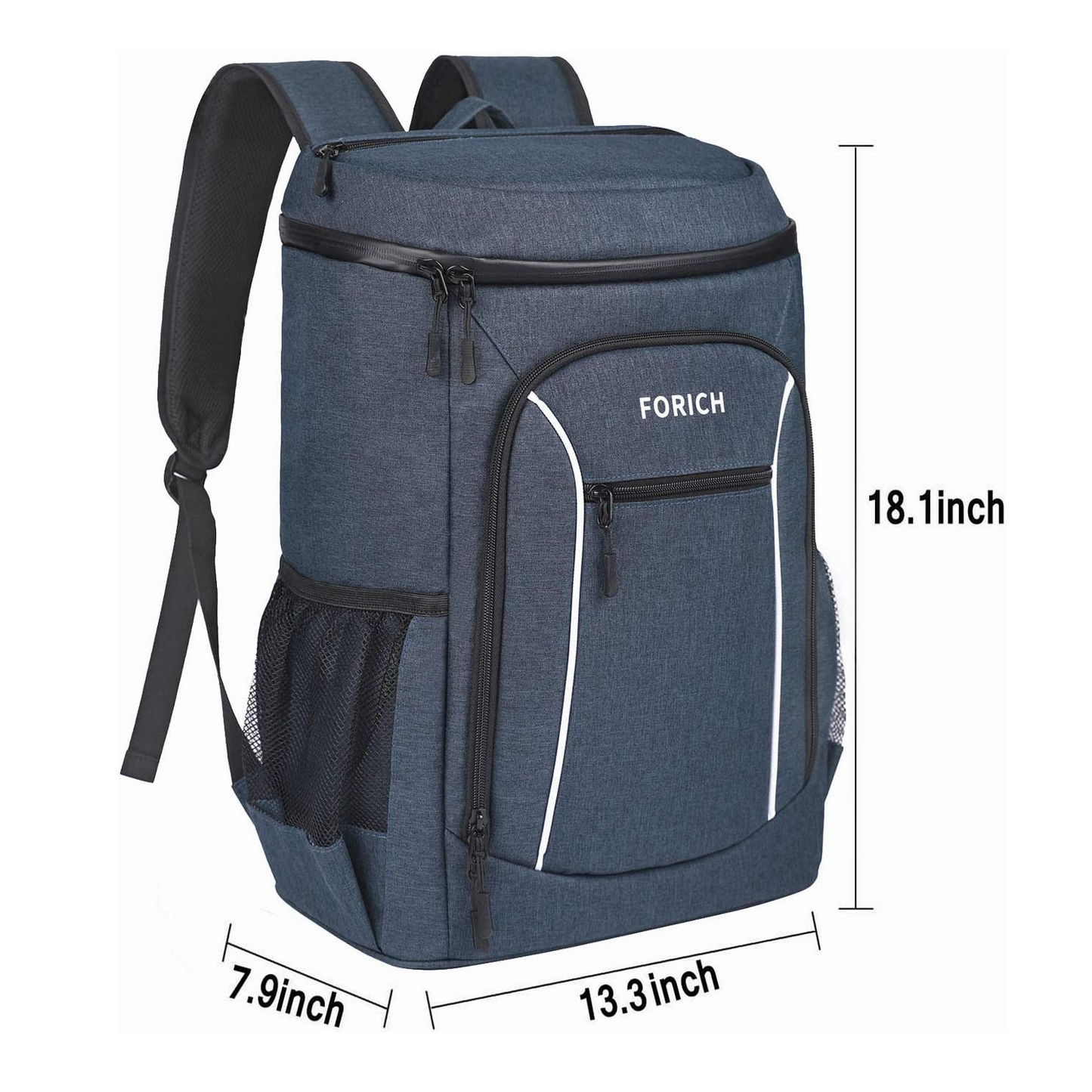 Forich Backpack Cooler Waterproof Blue 30 Cans