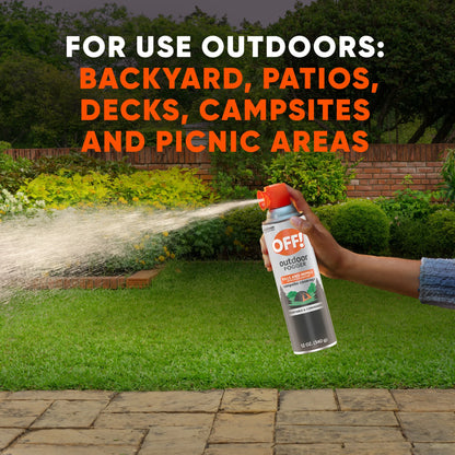 Outdoor Mosquito Fogger, Campsite Insecticide with up to 6 Hours of Protection, 12 Oz