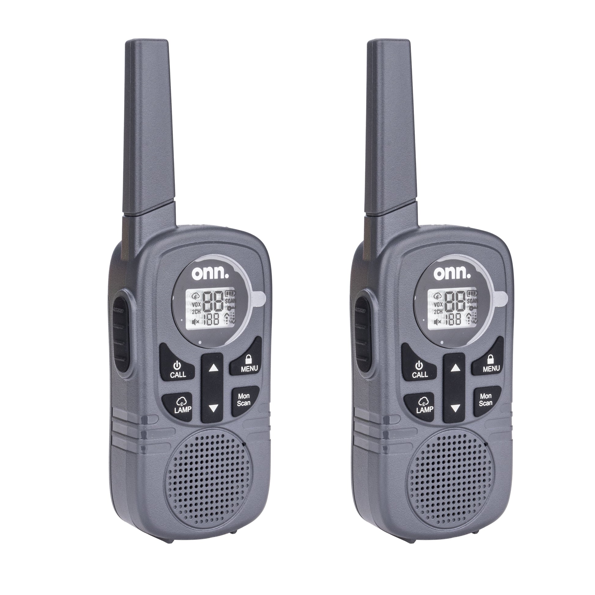 16 Miles Walkie Talkies 2 Pack with Two Way Radios, LED Light, 121 Privacy Channels