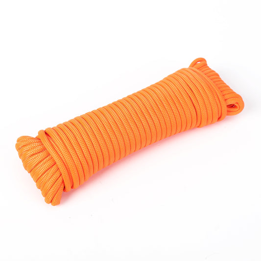 50 Foot 550Lbs Paracord, 100% Polyester, Orange, Model 2155