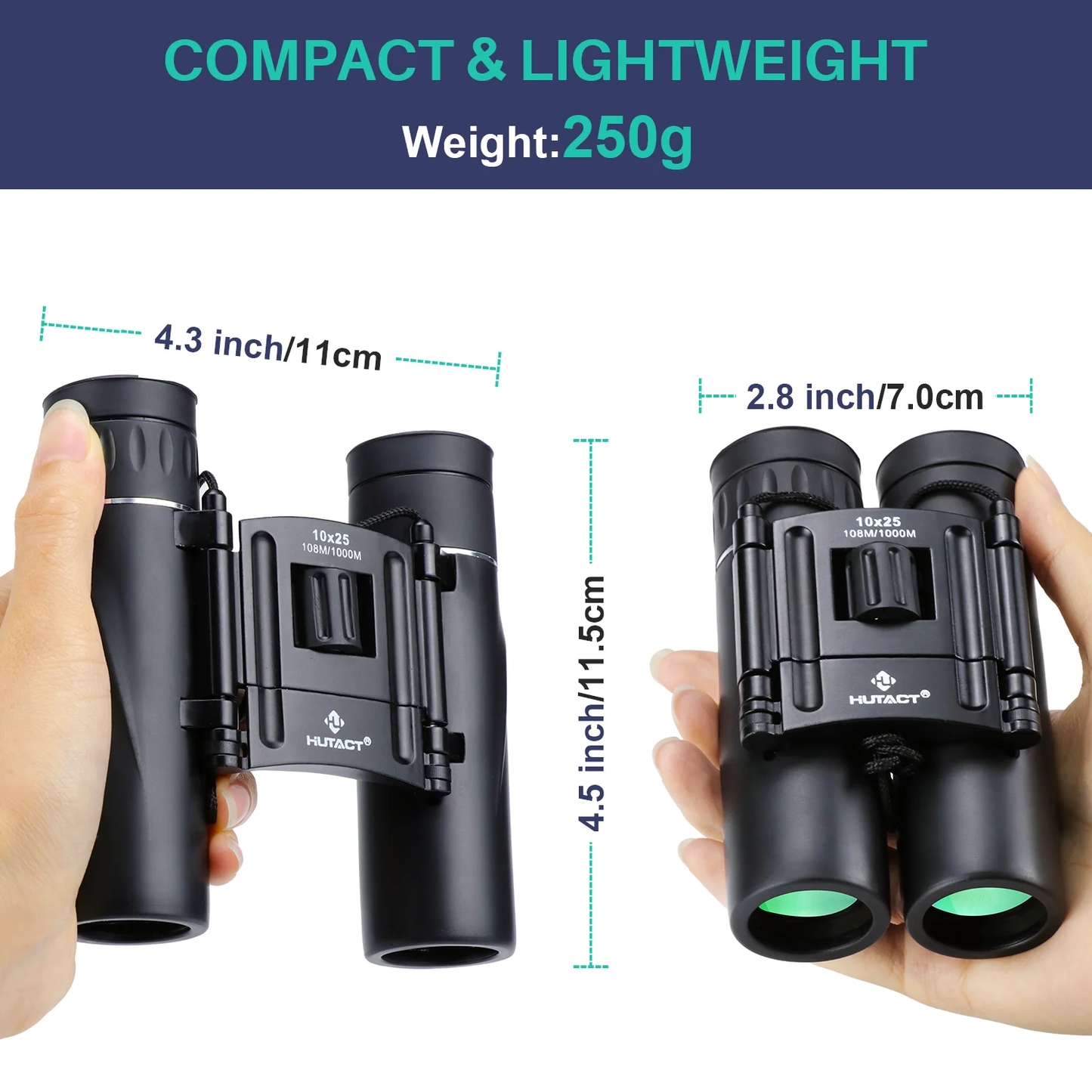 10X25 Precision HD Binoculars