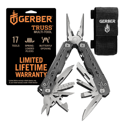 17 In 1 Gerber Gear Truss EDC Multi Tool Gray