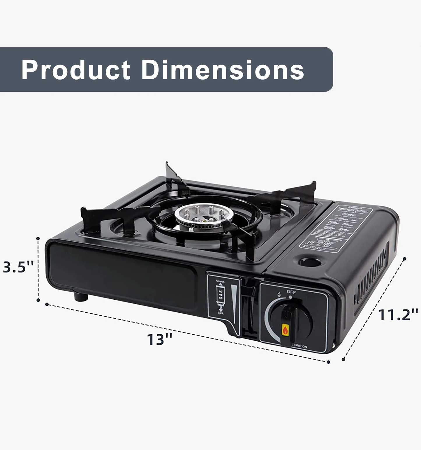 Portable Dual Fuel Gas Stove for Camping