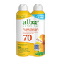 Alba Botanica Hawaiian SPF 70 Sunscreen Spray 5 Fl Oz Pack of 2