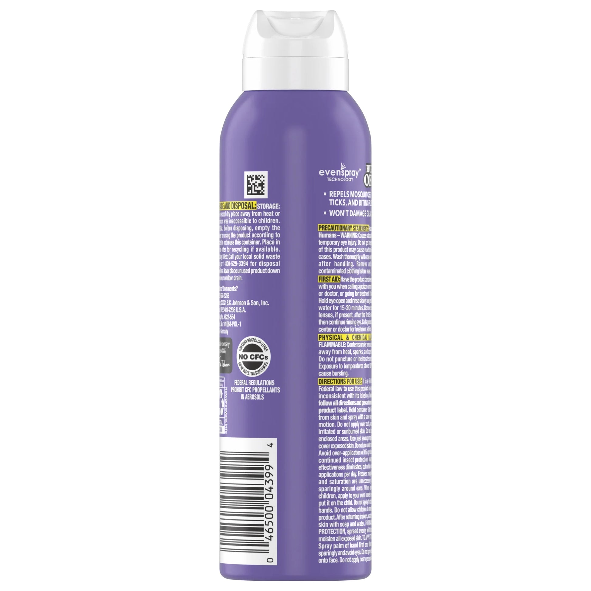 Clean Feel 20% Picaridin Insect Repellent I Aerosol, Fragrance Free, Stocking Stuffers, 5 Oz