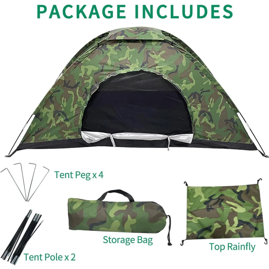 Outdoor Camouflage UV Waterproof One Person Tent for Camping Hiking, UV Tent, Camouflage Tent