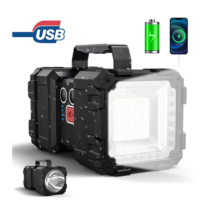 5000 High Lumens Rechargeable LED Spotlight