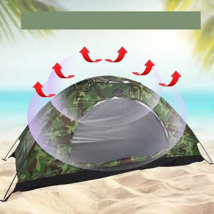 Outdoor Camouflage UV Waterproof One Person Tent for Camping Hiking, UV Tent, Camouflage Tent