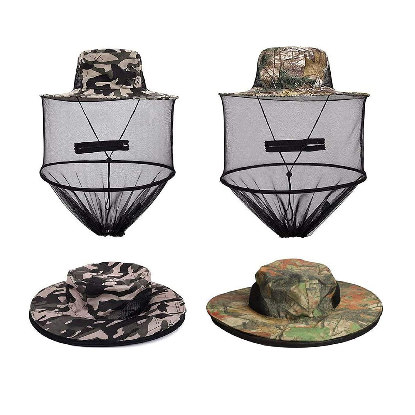 Vipith Mosquito Hat with Hidden Net Mesh for Outdoor 2 Pack