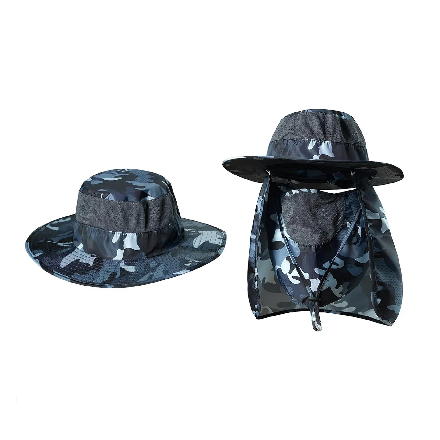 Nylon Unisex Sun Flap Hat