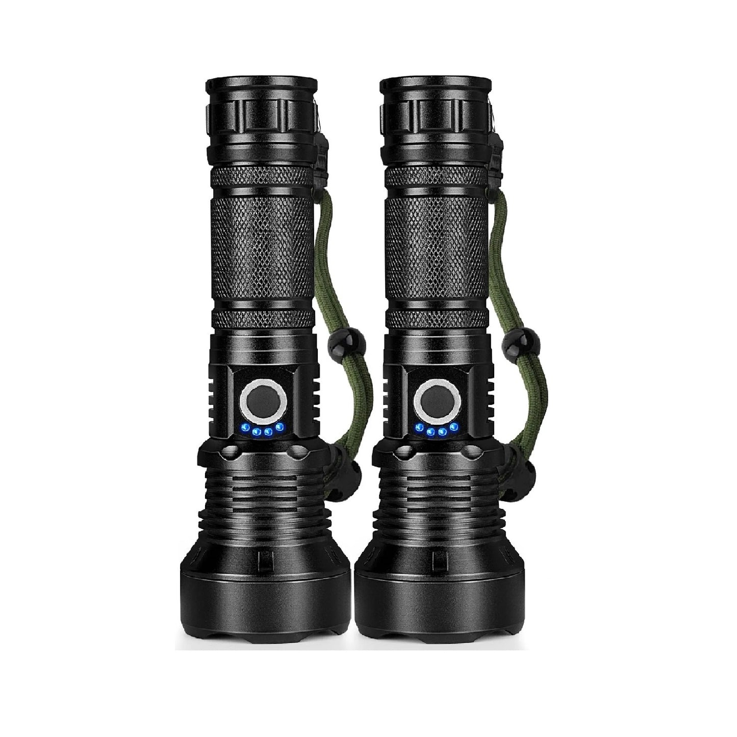 350000 High Lumens Rechargeable Flashlights 2 Pack