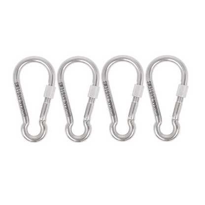 Shonan 3.1 In. Locking Carabiner Steel 4 Pack