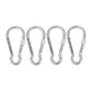 Shonan 3.1 In. Locking Carabiner Steel 4 Pack