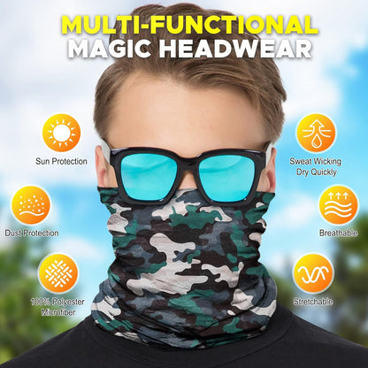 Headwear, Bandana, Neck Gaiter Head Wrap Headband Balaclava Magic Scarf