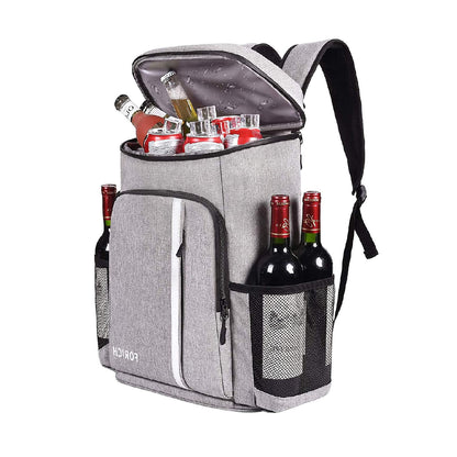 Forich Backpack Cooler Waterproof Gray 30 Cans